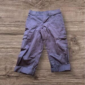 Lee mid rise blue cargo shorts